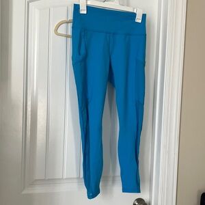 Fabletics Electric Blue Powerhold Capri Leggings